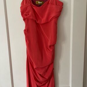 Nicole Miller Silk Draped Evening Dress - Size 8